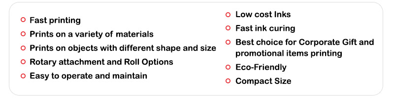 Fastest UV LED Printers - iUV 600-s and iUV 1200-s - Advantages