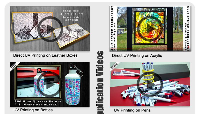 Fastest UV LED Printers - iUV 600-s and iUV 1200-s - Application Videos